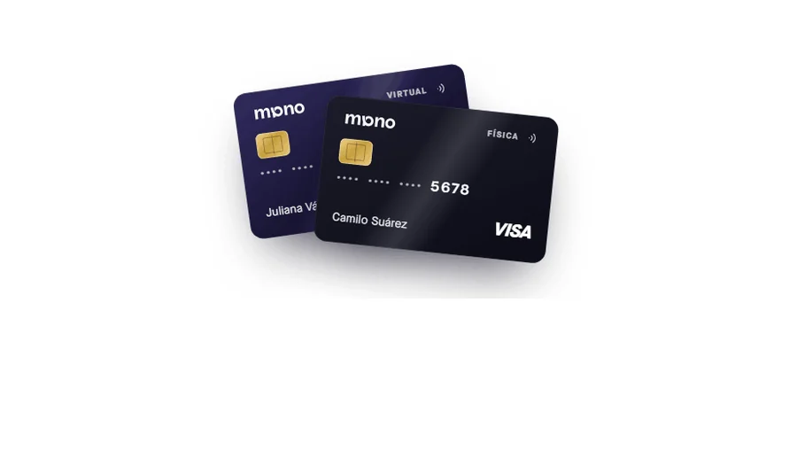 Tarjetas Visa Mono virtual y física